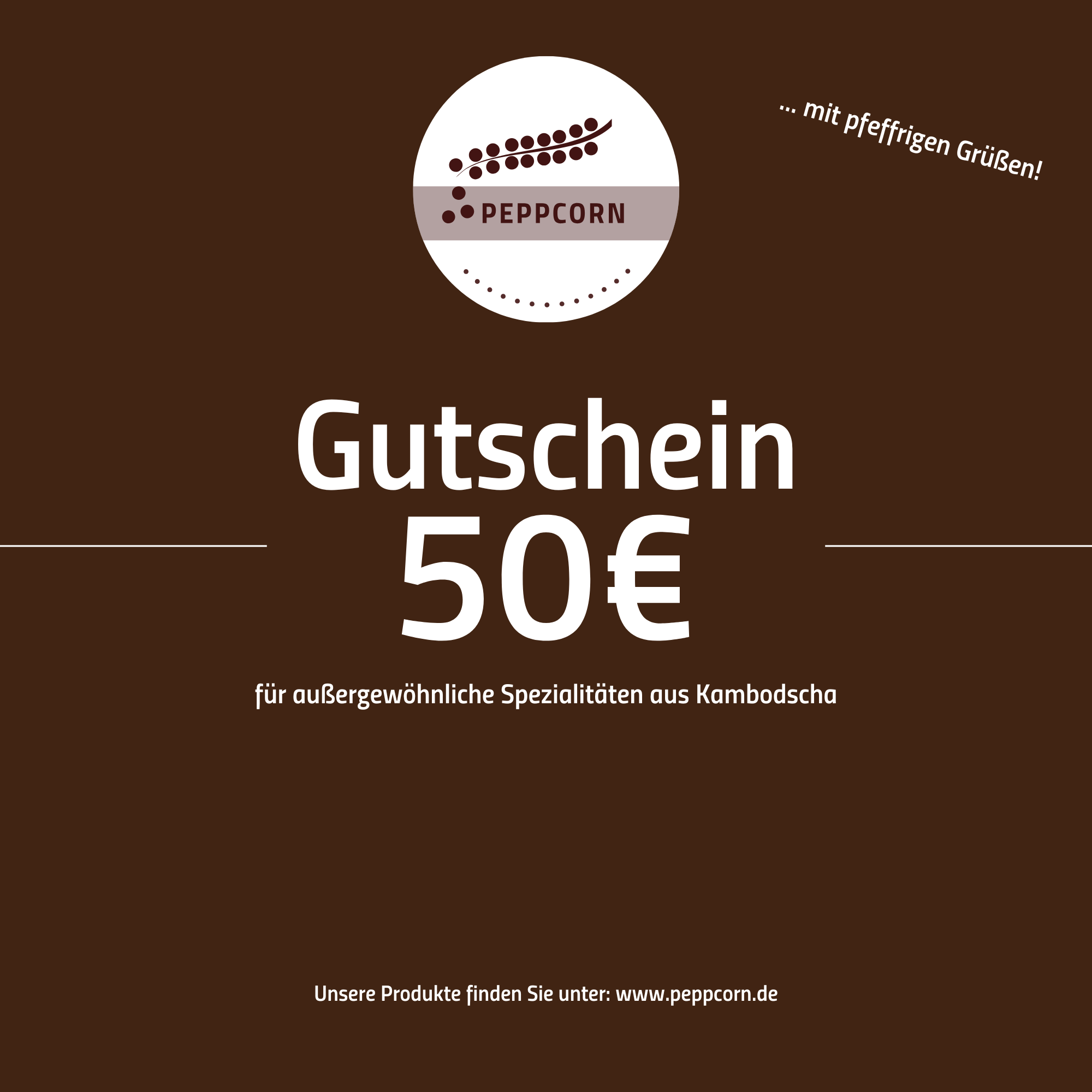 PeppCorn Email-Gutschein