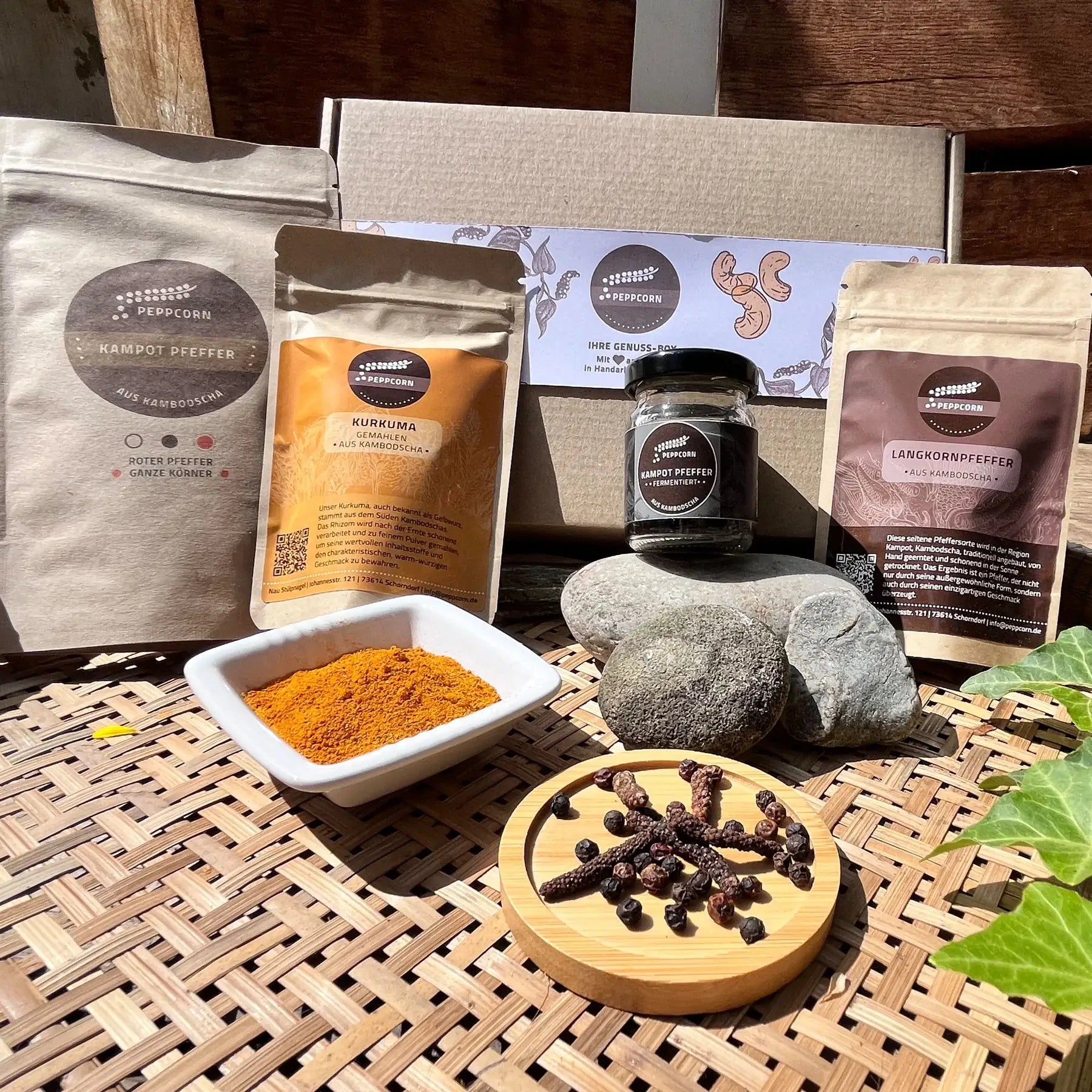 Angkor Genussbox – PeppCorn Geschenkset