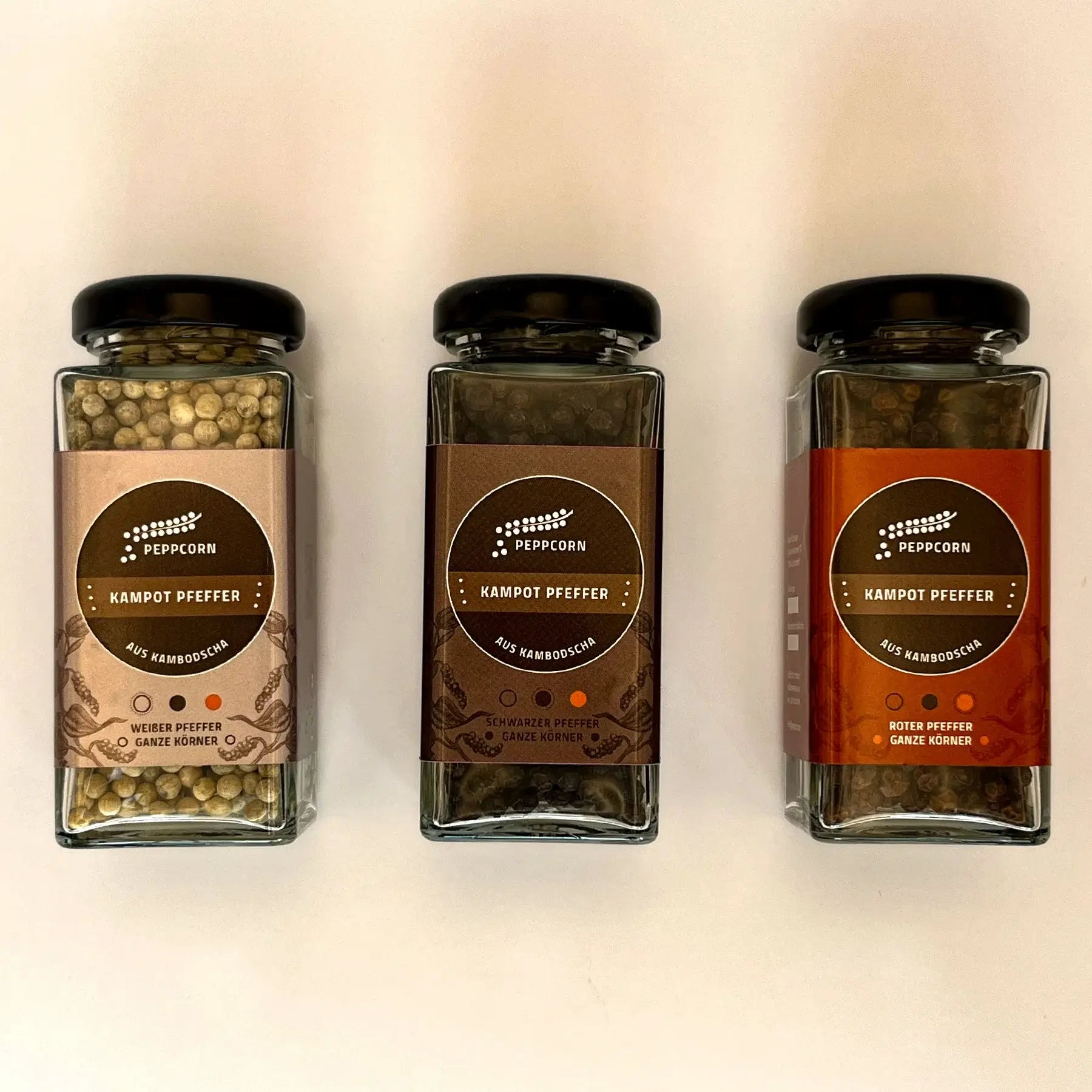Kampot Pfeffer 3er-Set in edler Geschenkbox